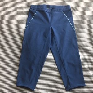 Vintage Nike Cropped Leggings Blue